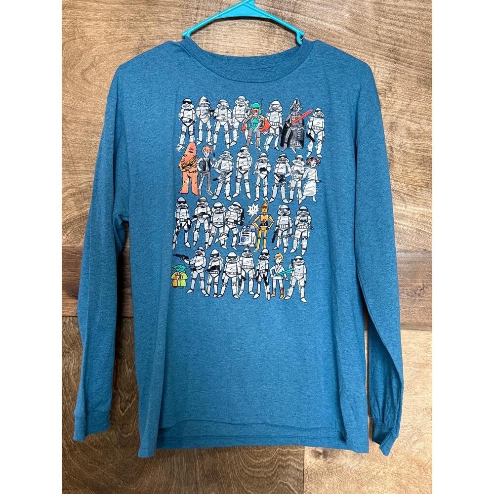 Star Wars Blue Long Sleeve Star Wars Logo Graphic Mens‎ Sweatshirt XL